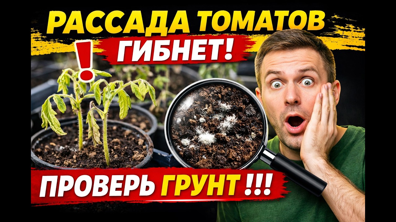 Почему гибнет рассада томатов? Главная ошибка в грунте !