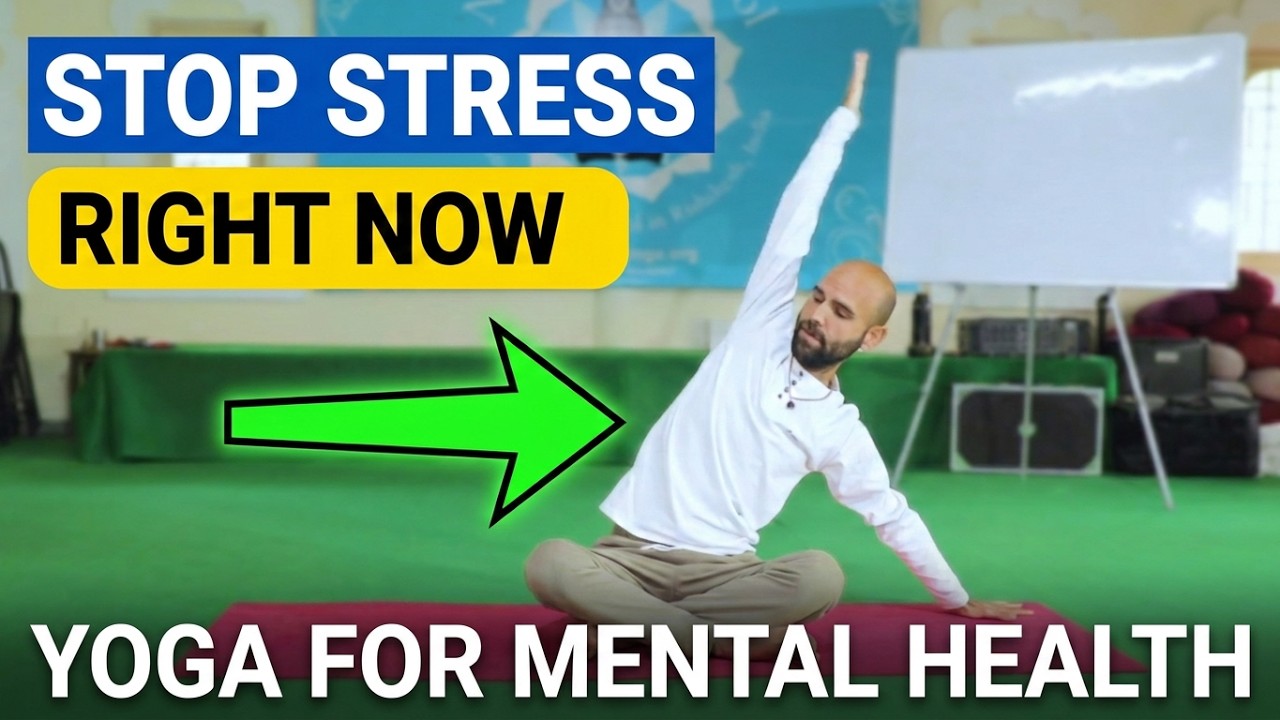 20-min Relaxing Yoga for Mental Health | Yoga for Stress and Anxiety