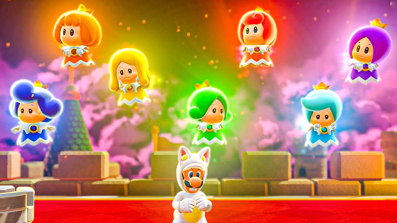 PRINCESHAT ME NGJYRA | Super Mario 3D World - Pjesa 3