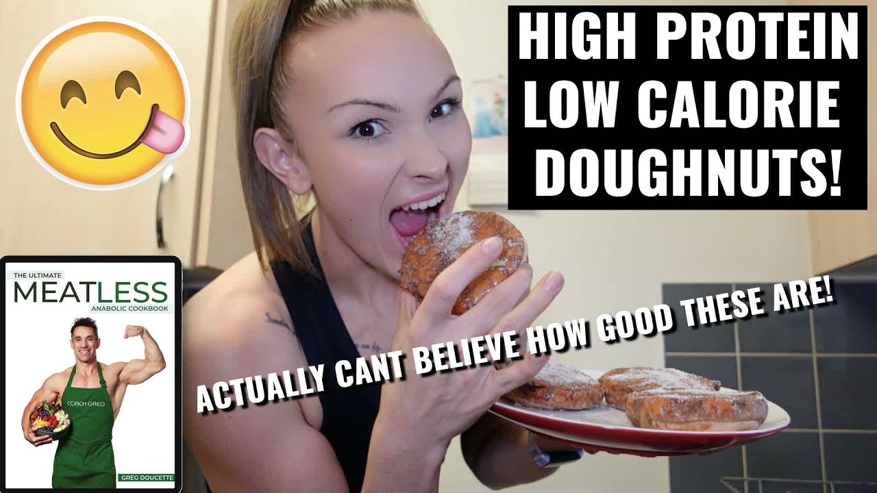 Making Greg Doucettes High Protein Vegan DOUGHNUTS! Anabolic Meatless Cookbook