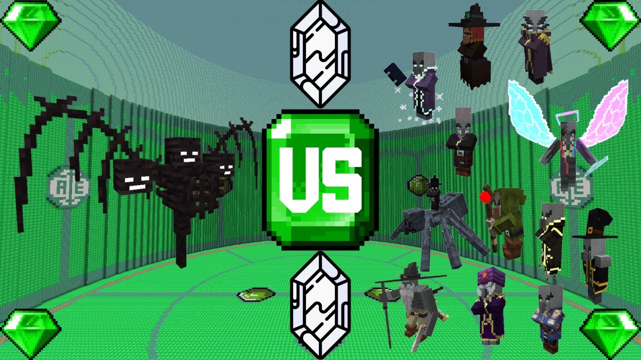 Wither: Reencarnado VS Chefes Illager Fortes