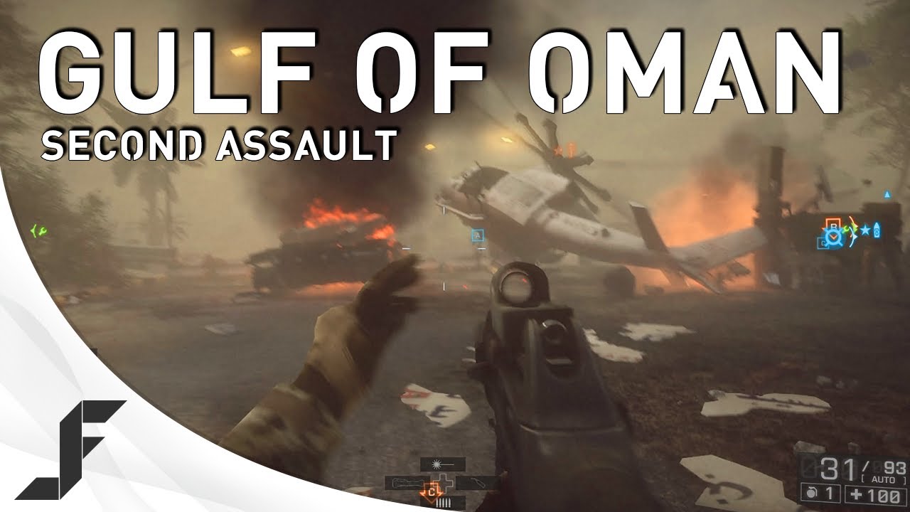 Battlefield 4: XBOX ONE Gulf Of Oman Second Assault gameplay - Sandstorm, F2000 and AS VAL