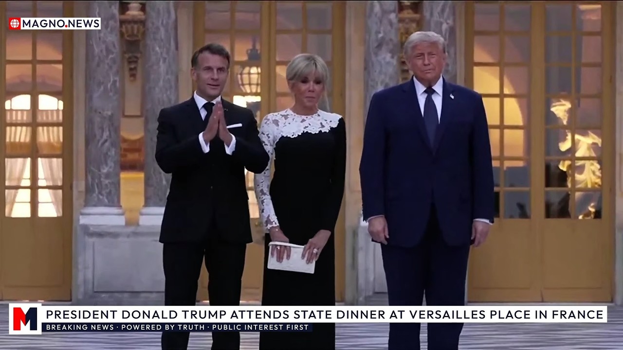 🇺🇸|🇫🇷 President Trump Attends French President Macron's State Dinner at Versailles Palace [LIVE]