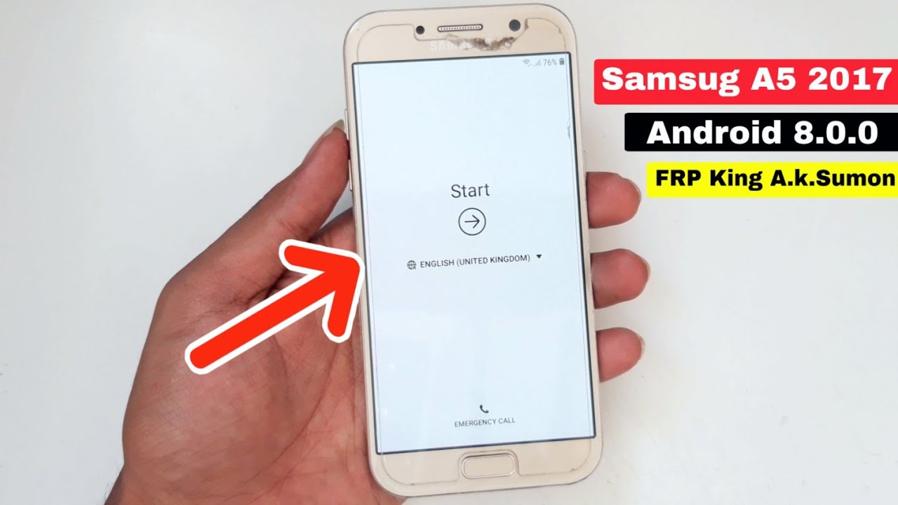 Samsung A5 2017 (SM-A520F) FRP/Google Account Bypass Android 8.0.0 No TalkBack WITHOUT PC New Method