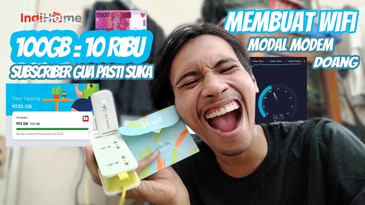 Membuat Wifi dari toping By.U 100 Gb menjadi kuota Reguler