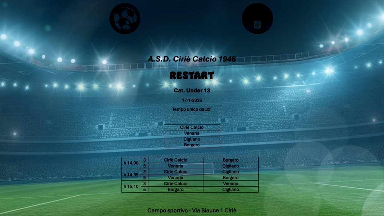 Torneo Restart a Ciriè