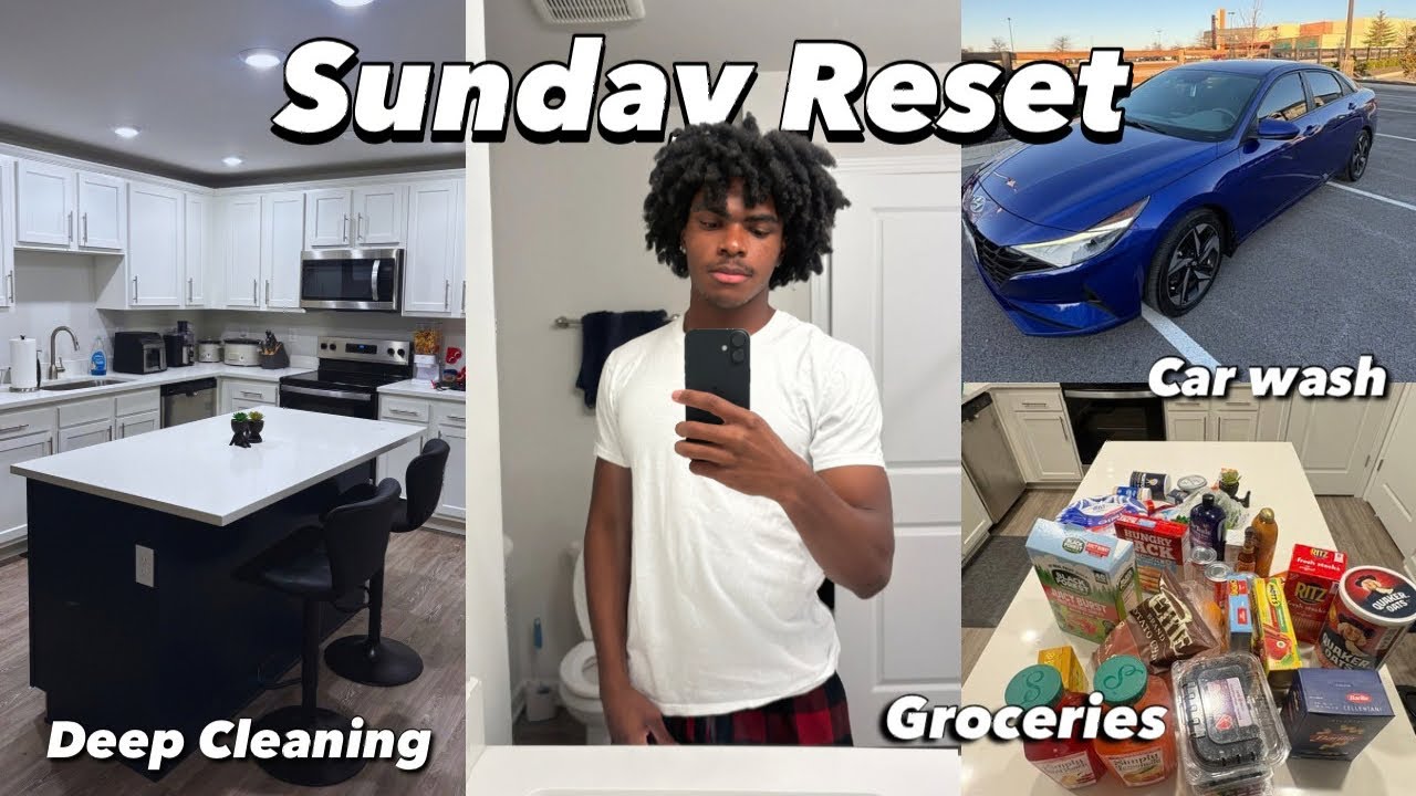 Воскресный ритуал обновления: генеральная уборка, мойка автомобиля, поход за продуктами и многое ...