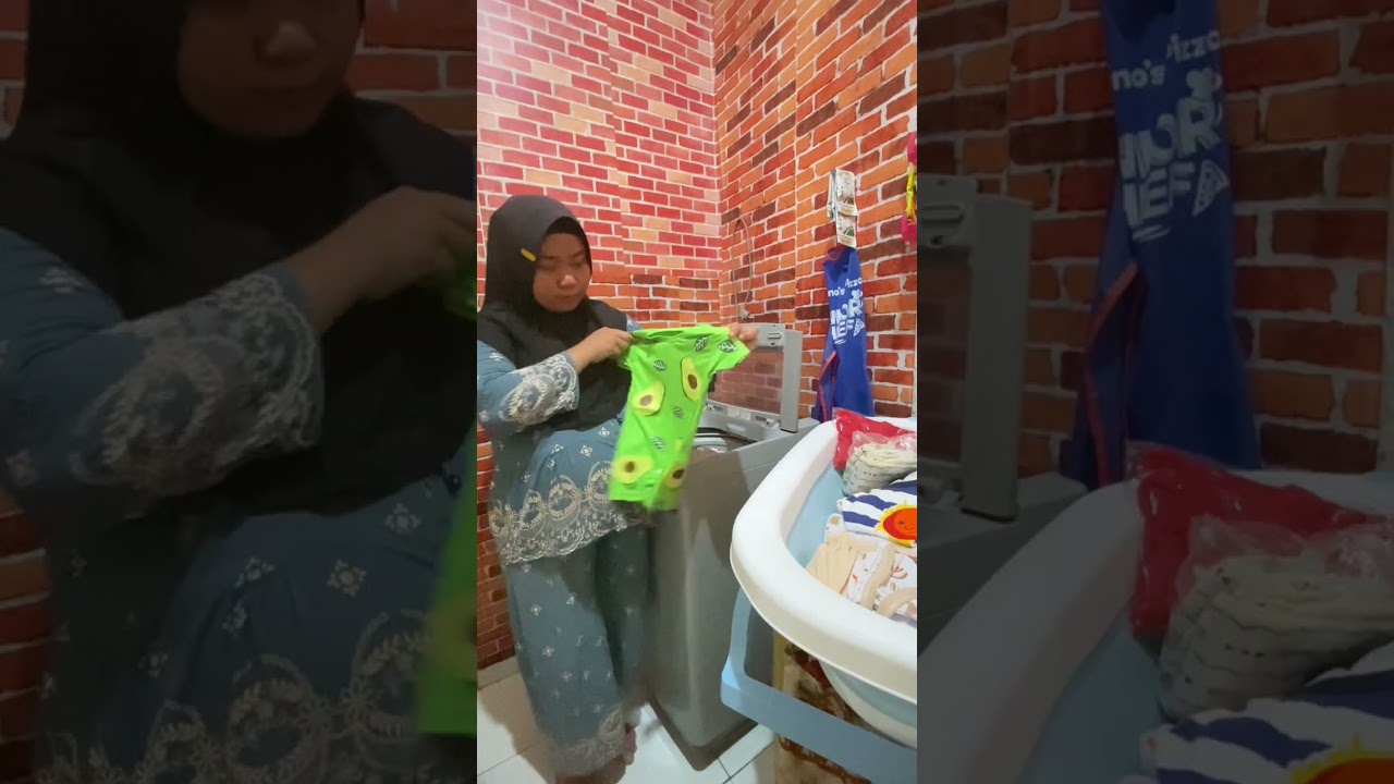 Nyuci baju bayi persiapan lahiran baby D ❤️