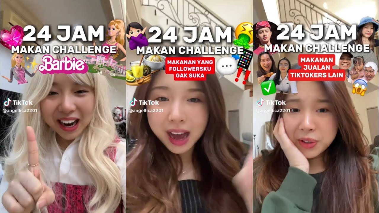 24 Jam Makan Serba Viral |  @angel