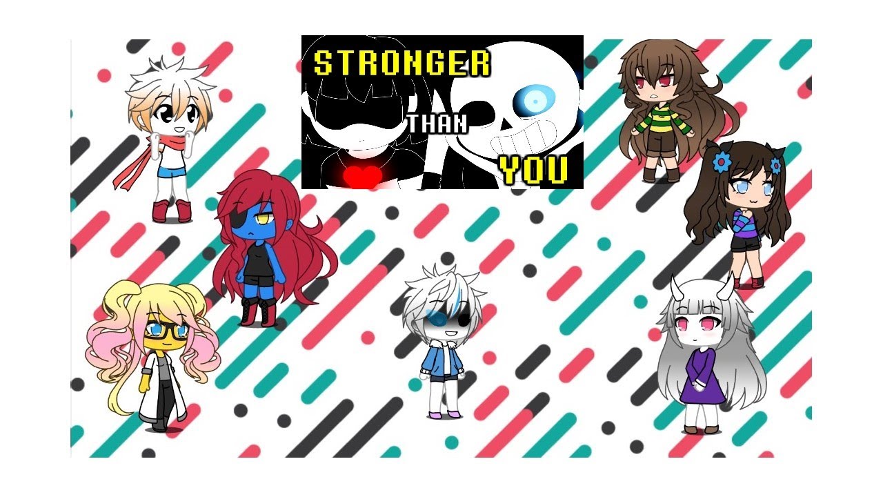 Undertale reacts to sans stronger than you: gacha life