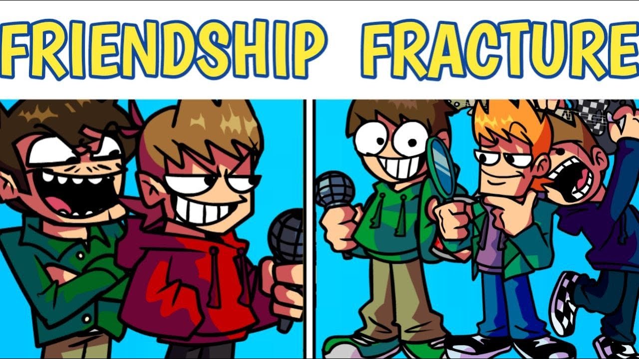 Friday Night Funkin'- EDDSWORLD Four-Way Fracture || FRIEND-SHIP FRACTURE || New Eddsworld Mod