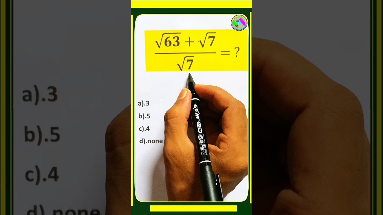 99% people can solve in just 20 secs correctly. #squareroot #learnmath #solvedcase #tricks #maths