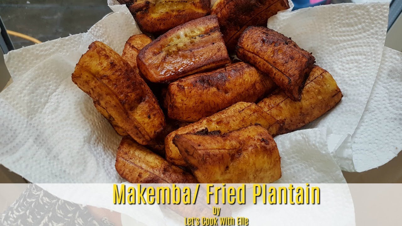 Fried Plantain (Makemba) Congolese food