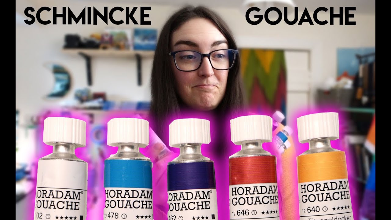 Trying Schmincke Horadam Gouache for the first time ✶ Swatching, Color Mixing & Demo