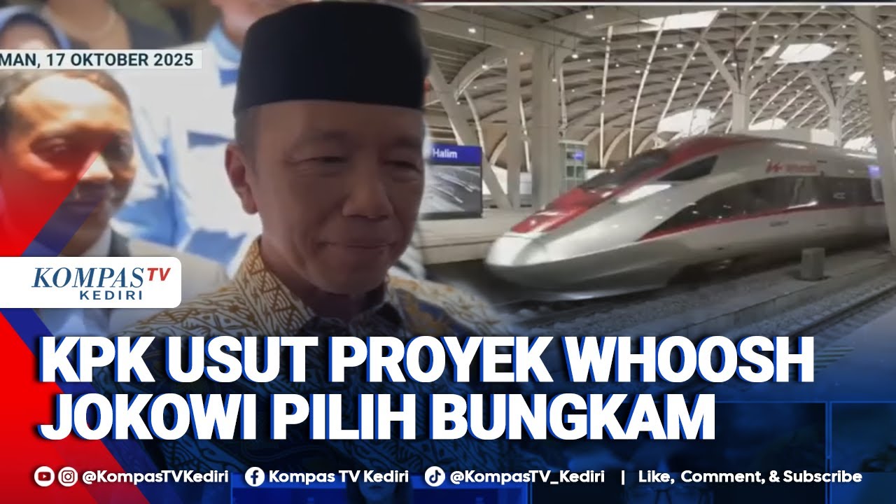 KPK Mulai Usut Dugaan Korupsi Whoosh, Jokowi Pilih Bungkam Saat Diminta Pendapat