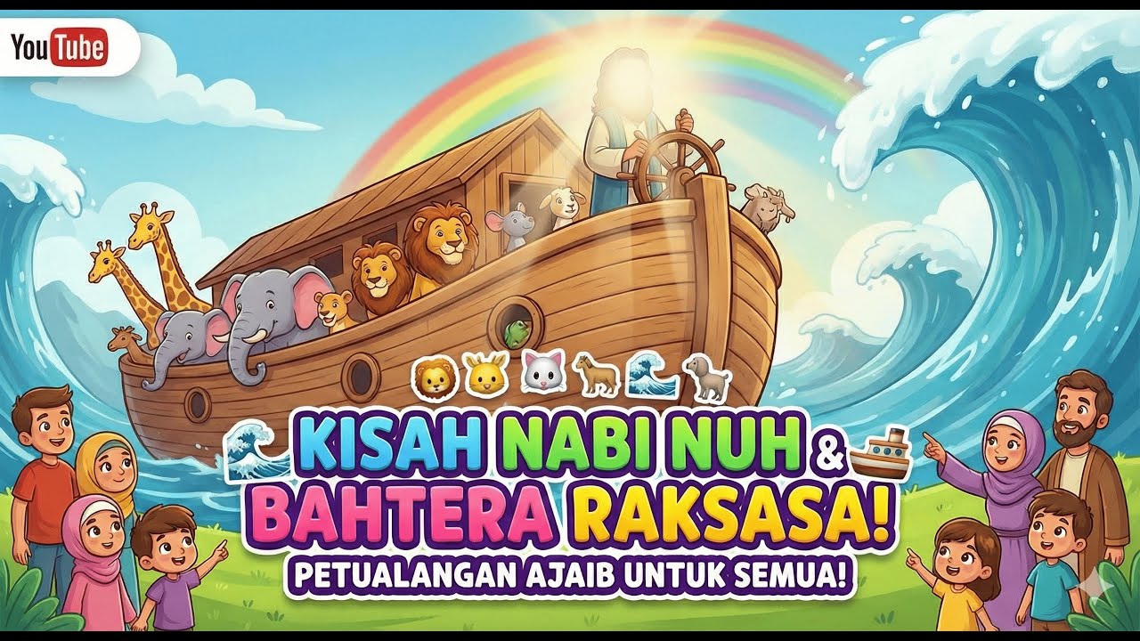 Lagu Anak Islami | Kisah Nabi Nuh AS dan Kapal Besar | Kisah 25 Nabi