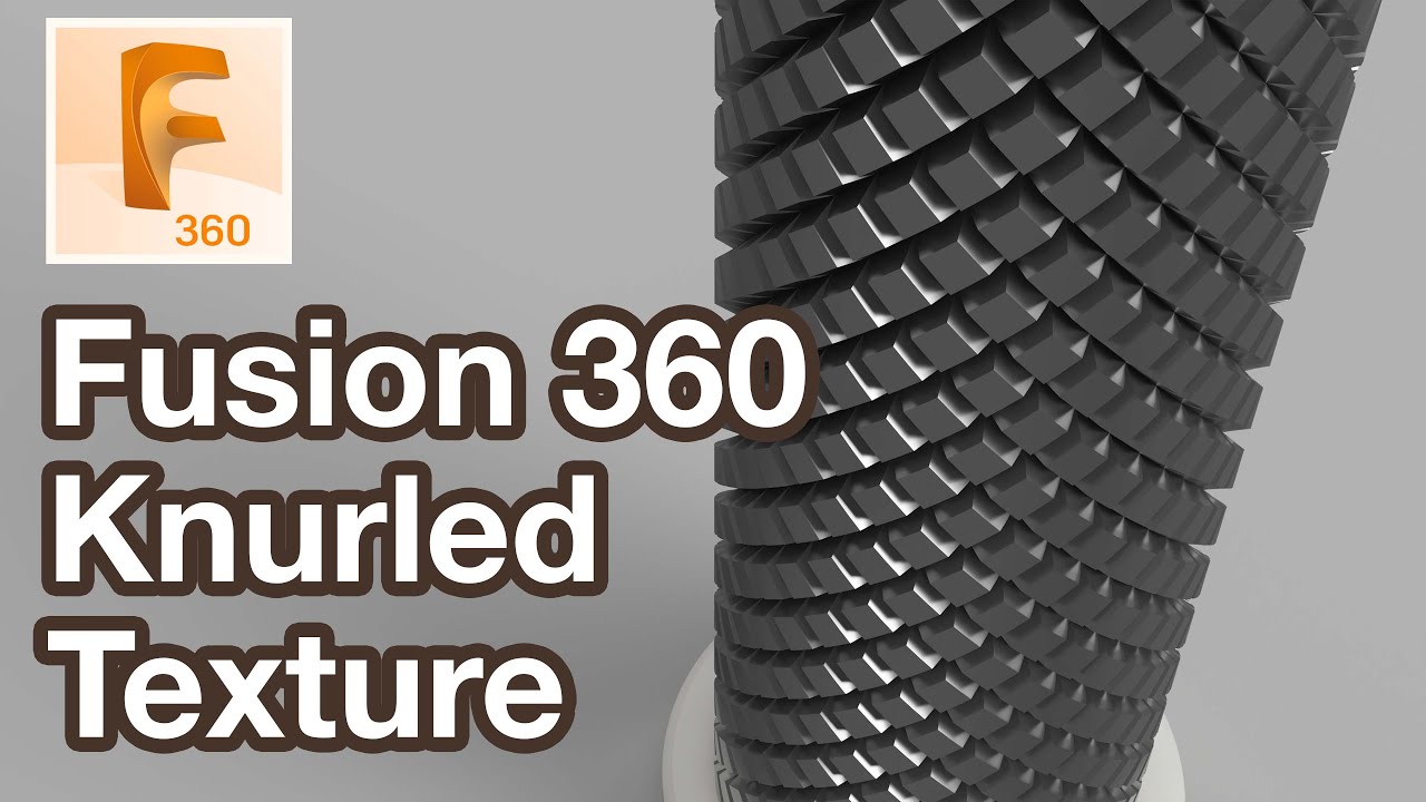 Knurled Texture Fusion 360 Tutorial
