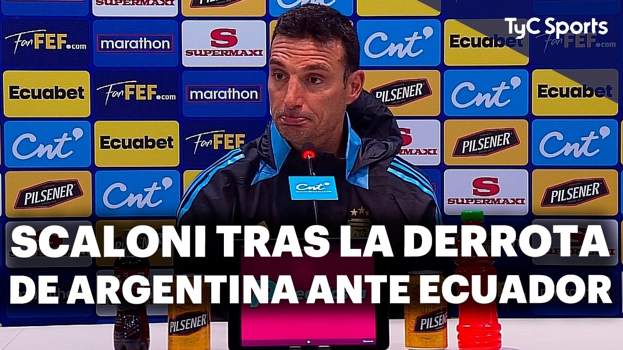 SCALONI, tras la CAÍDA de ARGENTINA ante ECUADOR 🇦🇷🗣️