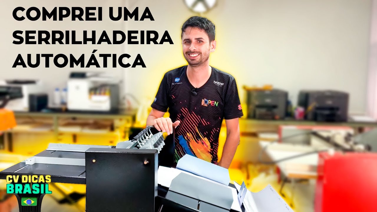 COMPREI UMA SERRILHADEIRA AUTOMÁTICA