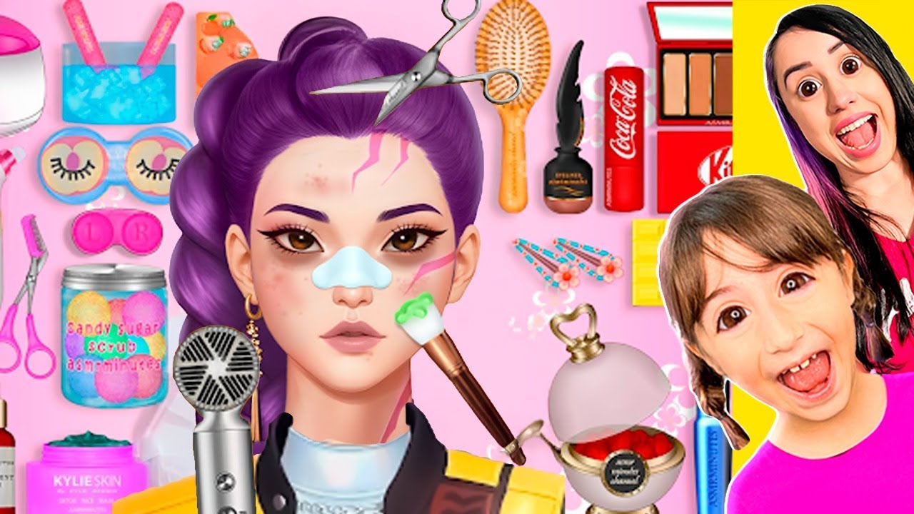 FIZEMOS SKIN CARE nas GUERREIRAS do KPOP! Skincare Time Makeover ASMR