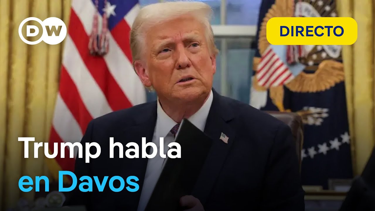Transmisión en vivo en español del discurso de Donald Trump en Davos