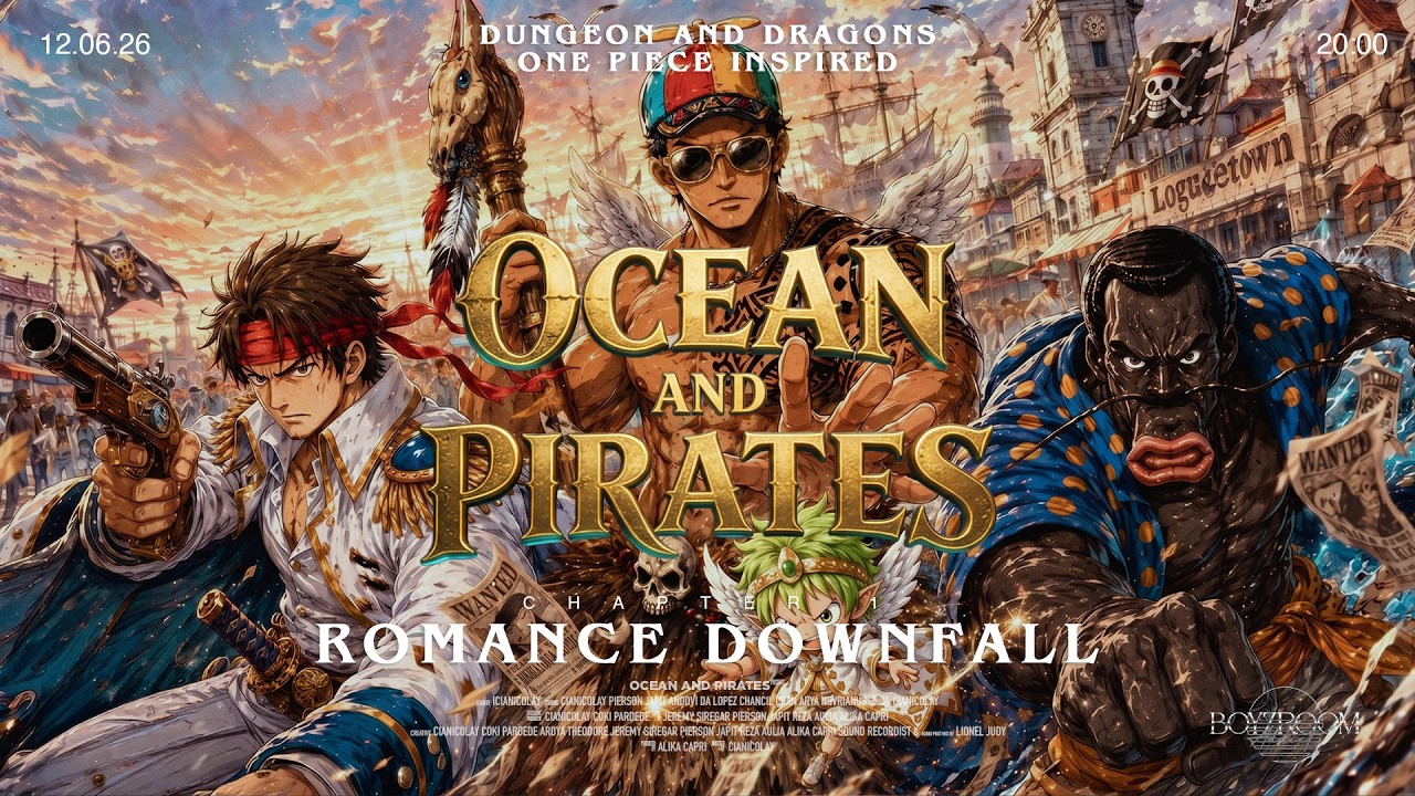 OCEAN & PIRATES CHAPTER 1 ROMANCE DOWNFALL | DUNGEOUN AND DRAGONS ONE PIECE INSPIRED