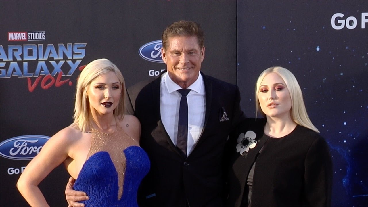 David Hasselhoff with Taylor and Hayley 