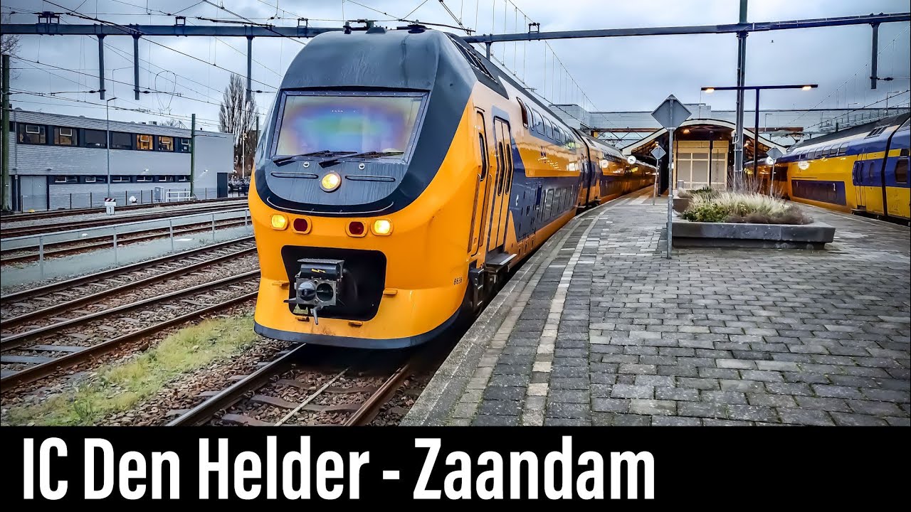 Train Cab Ride NL / Den Helder - Alkmaar - Zaandam / VIRM Intercity / Dec 2020 + Jan 2021
