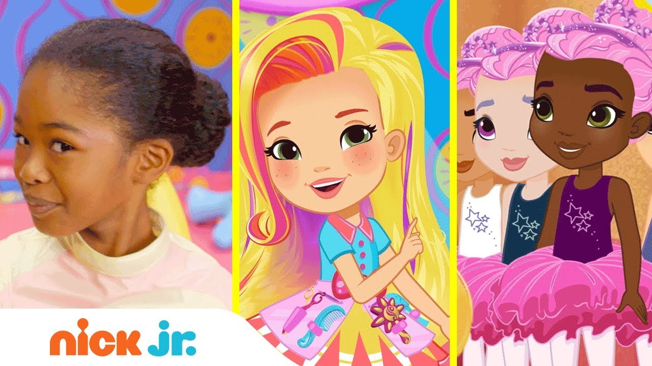 How to Make a Ballerina Bun 👯 Style Files Hair Tutorial | Sunny Day | Nick Jr.