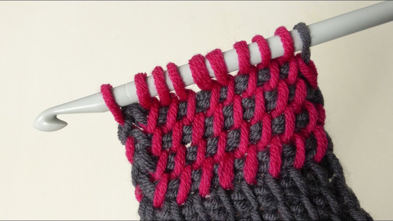 A Special Technique for Tunisian Rows