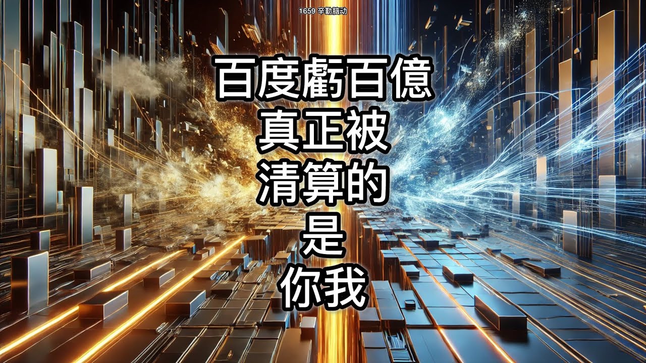 百度虧112億：被清算的未來 | Baidu 112B Loss & Our Future