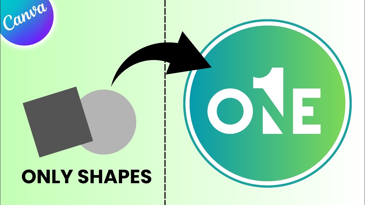Create a Professional Monogram Logo Using Canva Shapes | Step-by-Step
