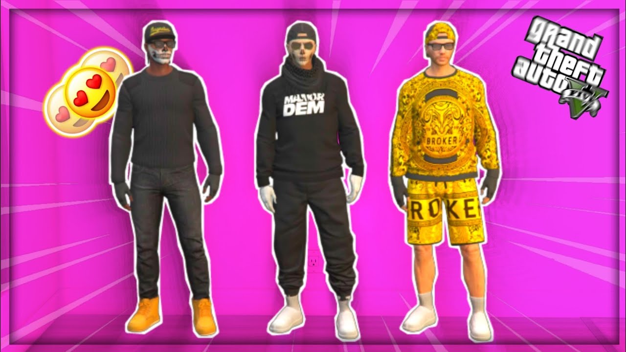 قراند 5 | تصميم ثلاث ملابس رن قن فخمه | GTAV