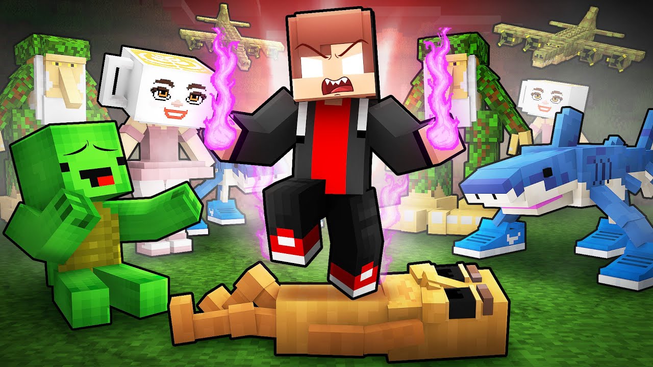Dark JJ vs ITALIAN BRAINROT - Maizen Minecraft Animation