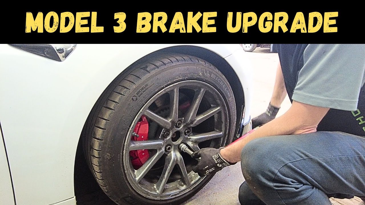 Установка суппортов и дисков M3P на Tesla Model 3 Long Range! Модернизация тормозов!