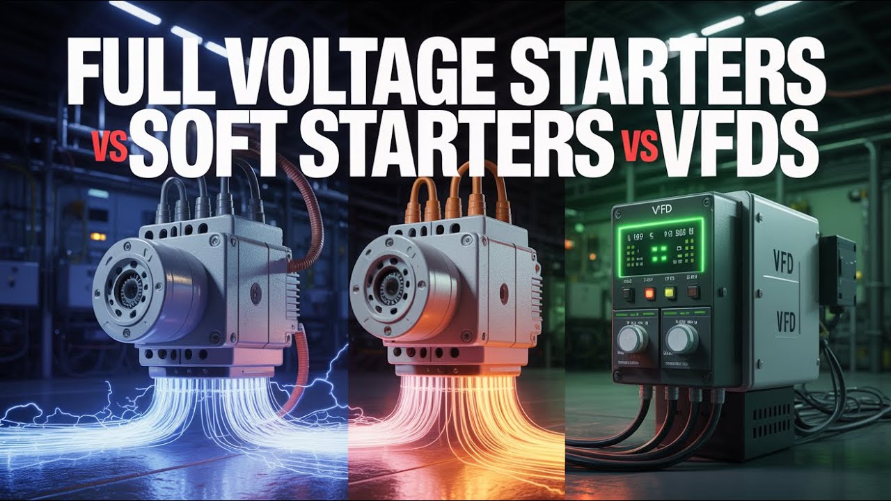 Full Voltage Starters vs Soft Starters vs VFDs