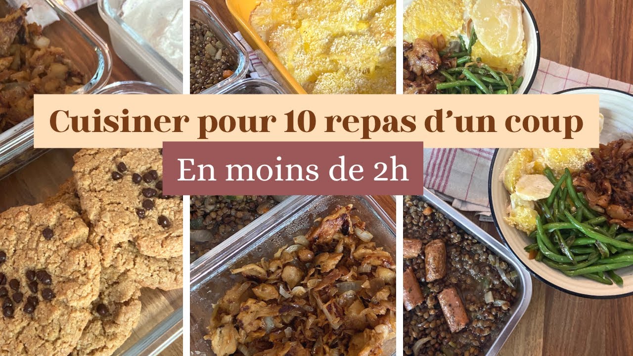 MEAL PREP pour la semaine | Gagner du temps, de l'argent et manger équilibré