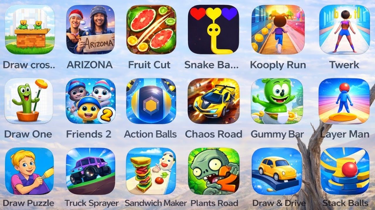 AB Pop!  Tom World,  Action Balls,  Kooply Run