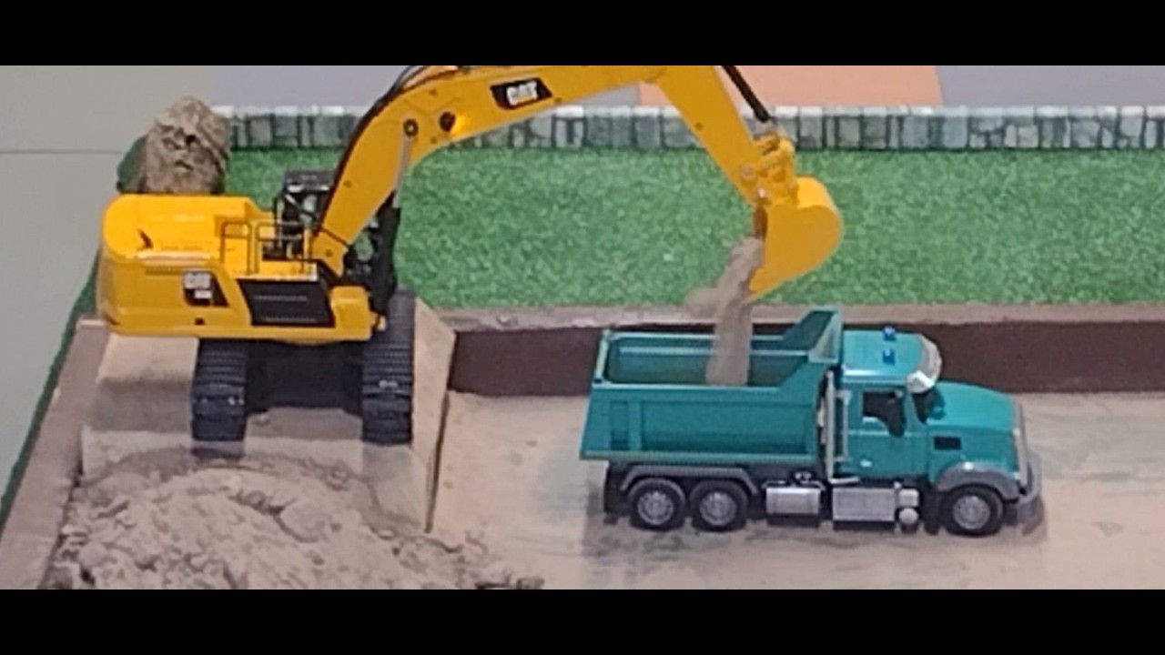 Aggregate Yard Day 3   Excavator and Dump Truck Dirt Removal Continues