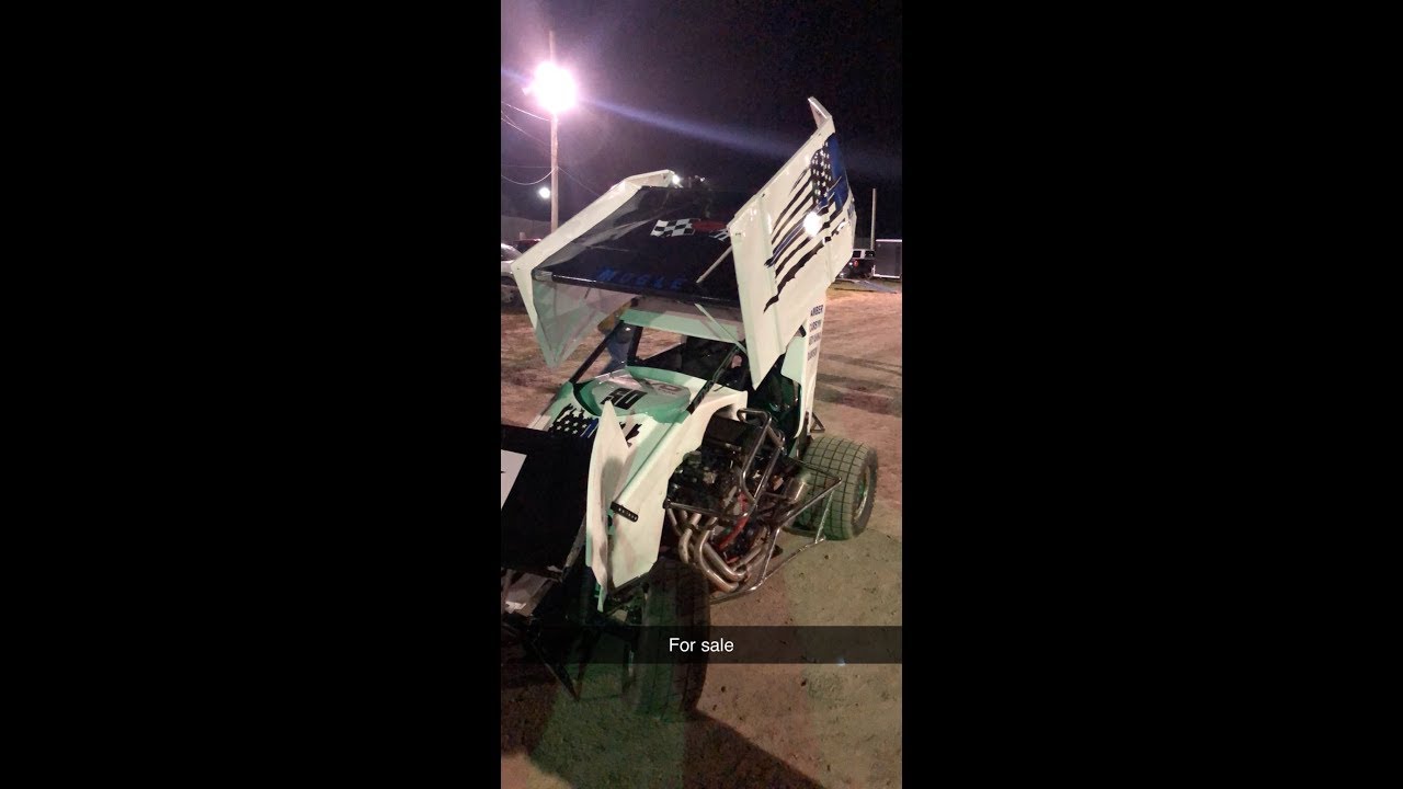 600 cc Micro Sprint Crash at Paradise Speedway in Geneva NY 10-05-19