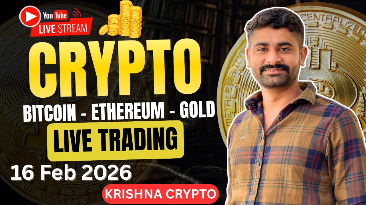 Today Live Crypto & Forex Trading | Btc Live Trading | gold Live Trading 16 Feb 2026 | #BTC #Gold