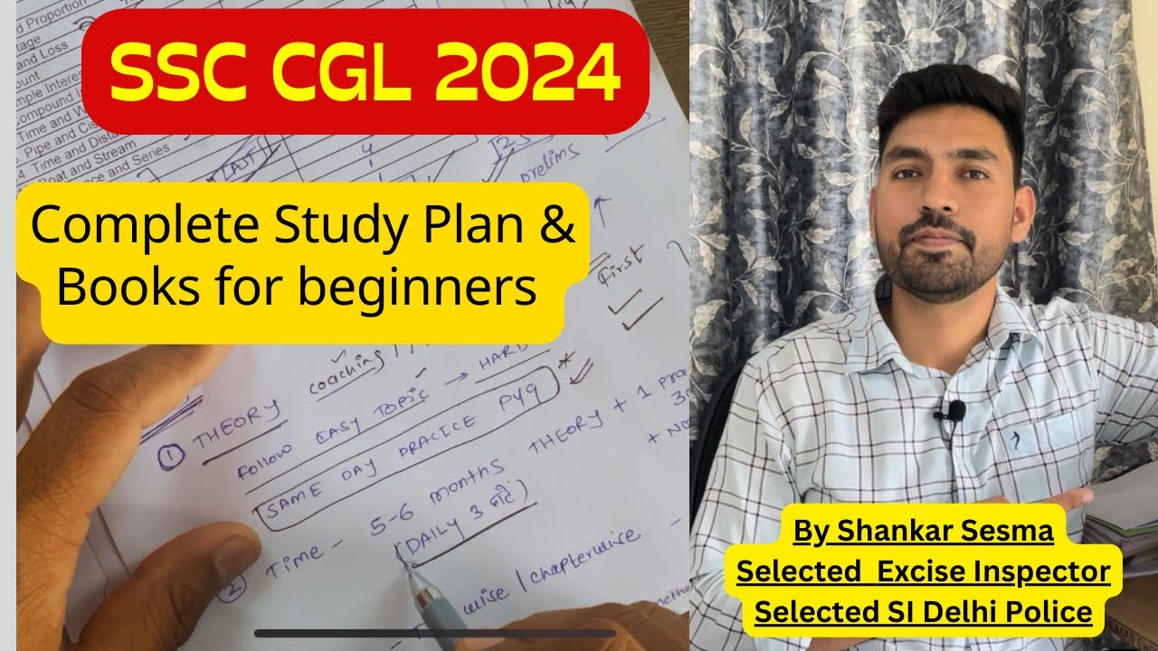 SSC CGL 2024 - Master Study Plan for beginners 🔥 booklist ✅