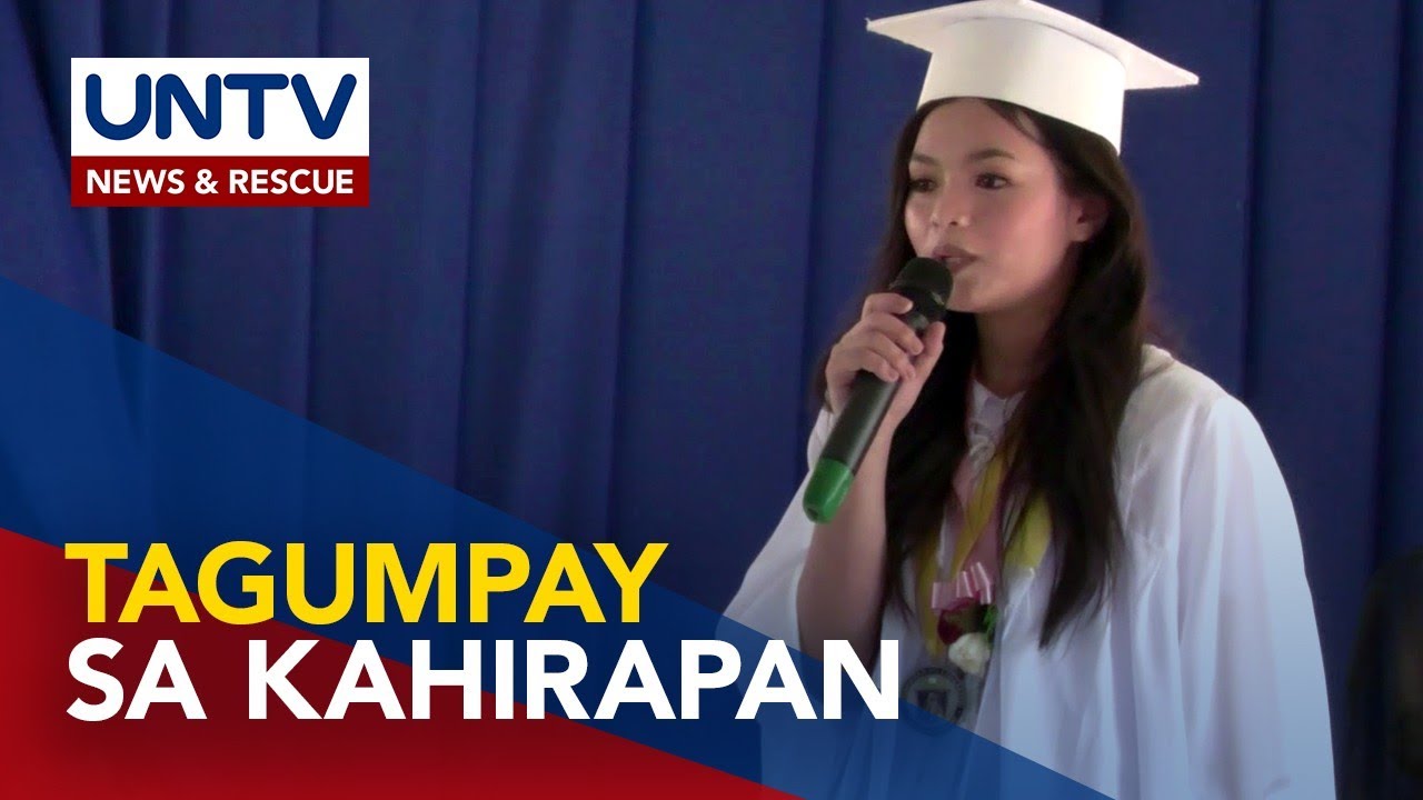 Estudyanteng titigil sana sa pag-aaral, nagtapos na valedictorian