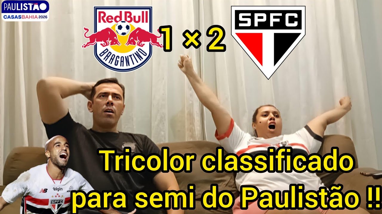 React Reações Bragantino 1 x 2 São Paulo / Família Rivalidade.