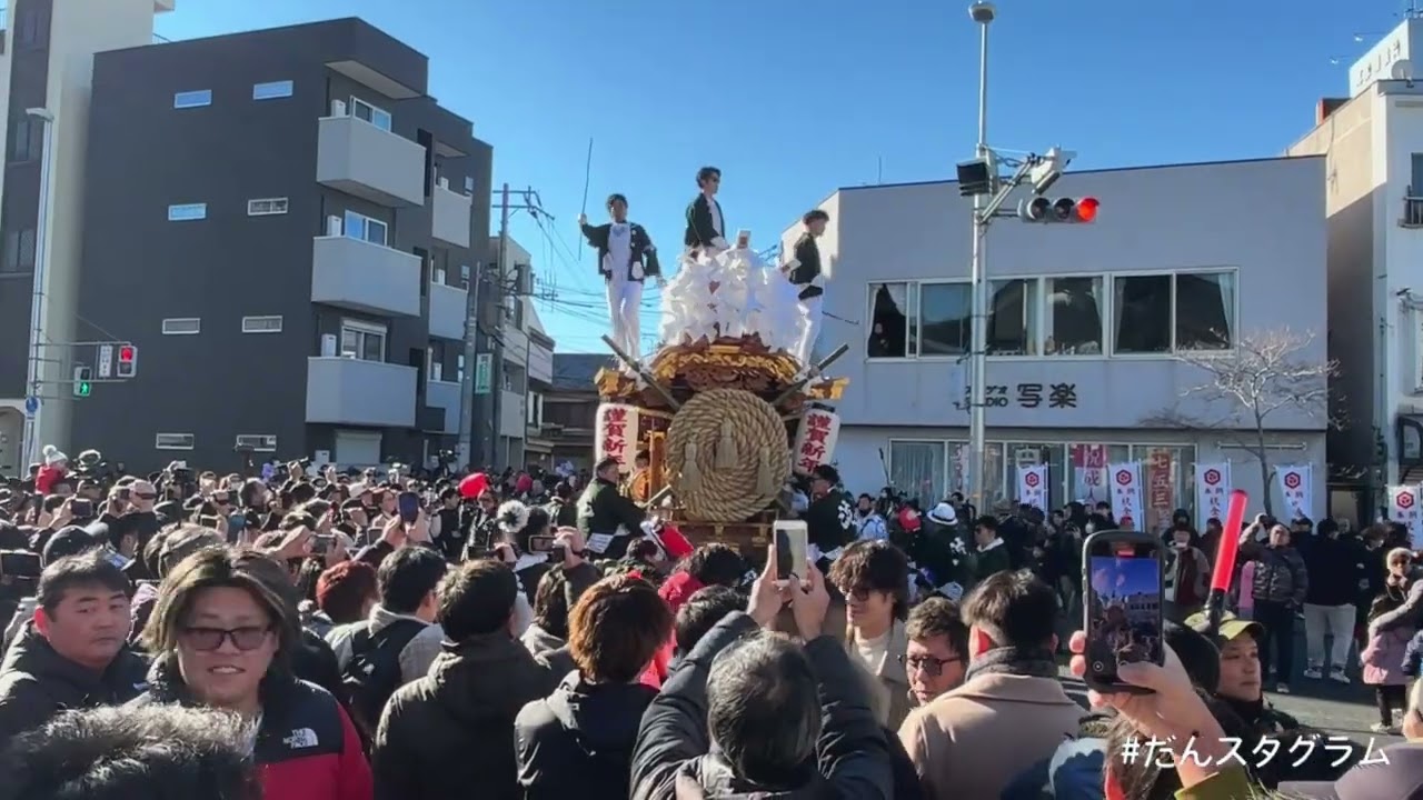 令和8年1月3日大阪市平野区 杭全神社注連縄上げ