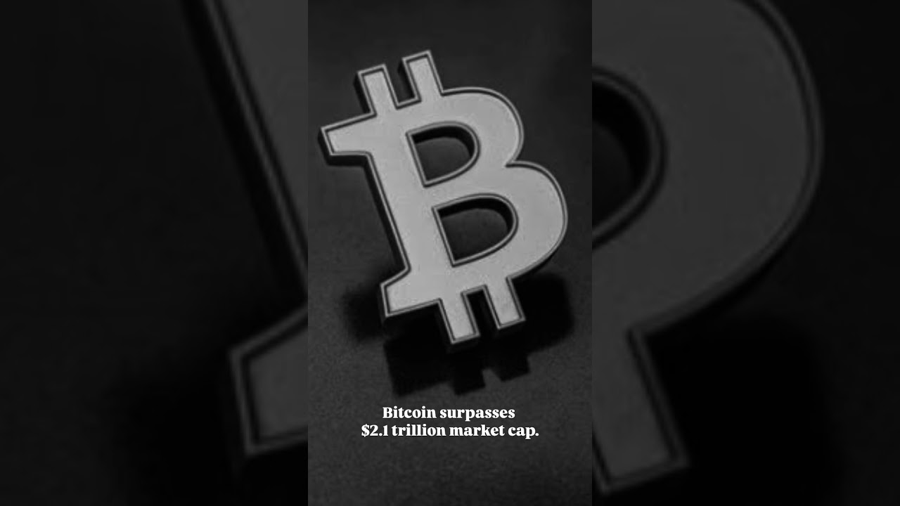Bitcoin Hits $2.1 Trillion Market Cap! 🚀 | Crypto Milestone 2025 #btc #shorts