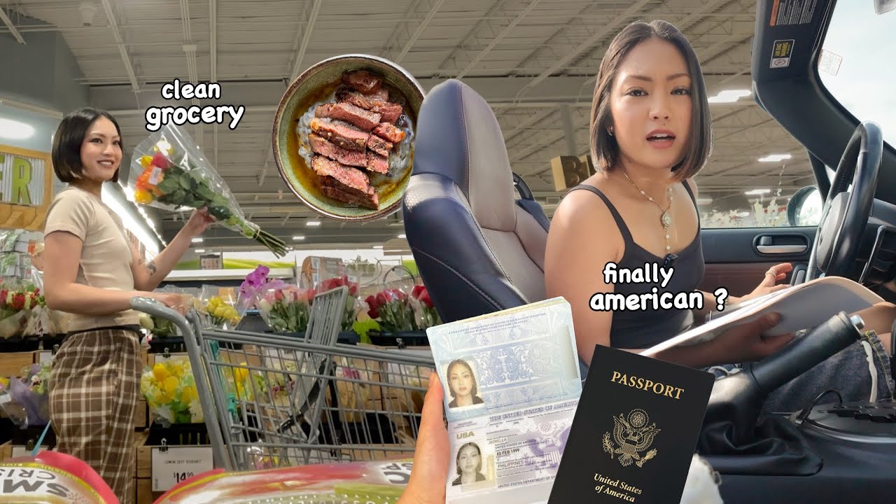 living alone in USA🇺🇸 clean grocery, steak & mash recipe + US citizenship errands