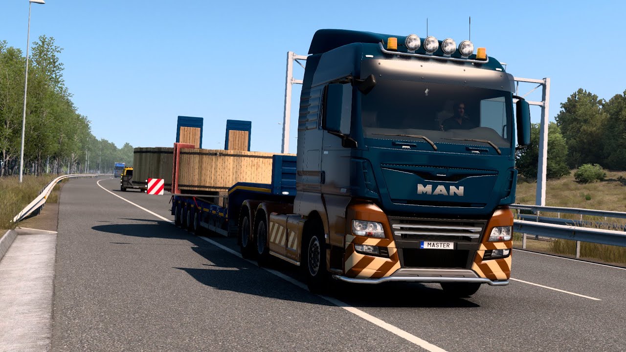 Oversize Delivery on MAN TGX EfficientLine 3//ETS2 v.1.43