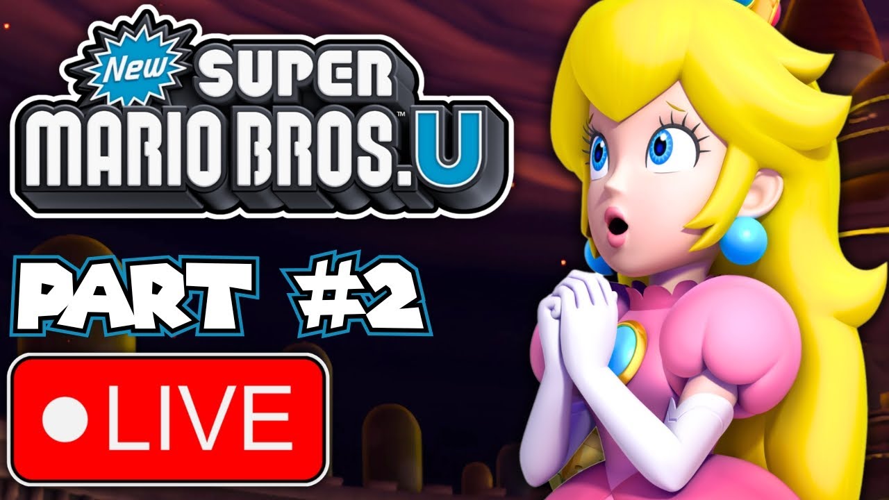 LIVE: New Super Mario Bros. U – Episode 2 – Worlds (5-9) 100% (Wii U)
