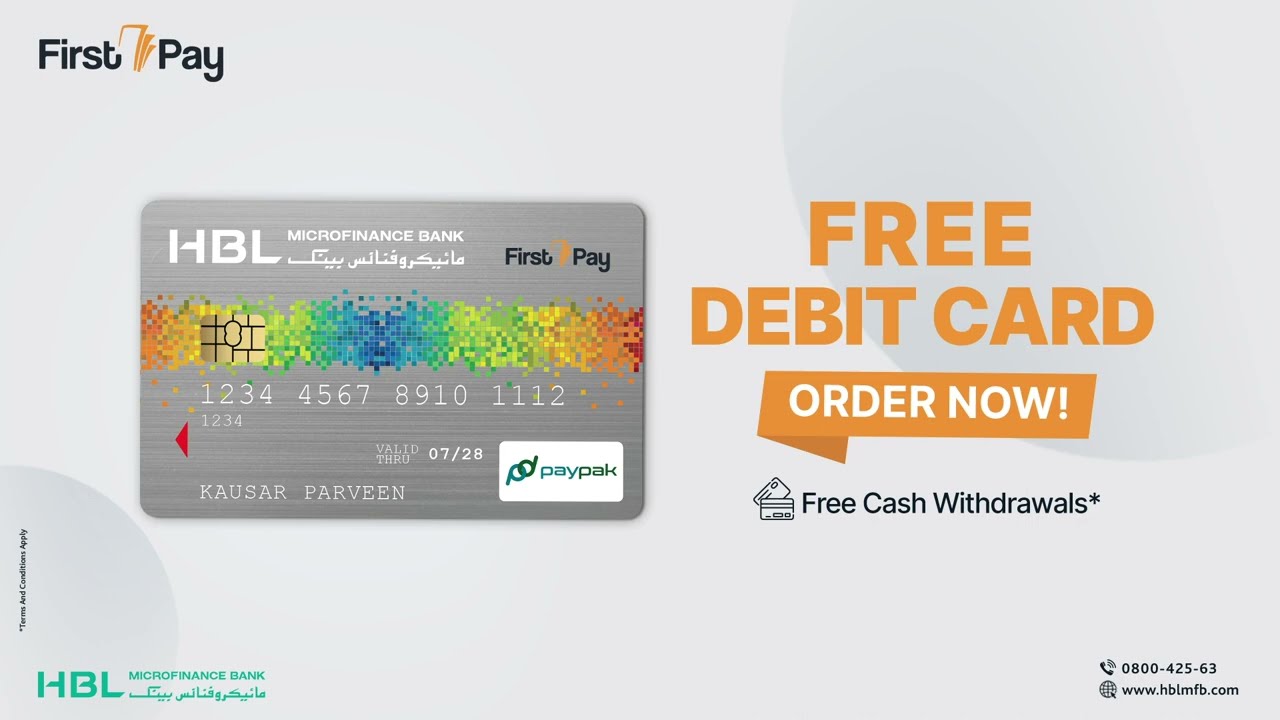 Get your FREE DEBIT CARD now!